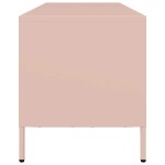 vidaXL Dulap TV, roz, 135x39x43,5 cm, oțel laminat la rece vidaXL Dulap TV, roz, 135x39x43,5 cm, oțel laminat la rece