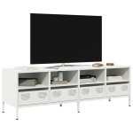 vidaXL Dulap TV, alb, 135x39x43,5 cm, oțel laminat la rece vidaXL Dulap TV, alb, 135x39x43,5 cm, oțel laminat la rece