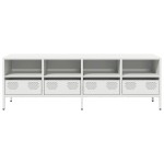 vidaXL Dulap TV, alb, 135x39x43,5 cm, oțel laminat la rece vidaXL Dulap TV, alb, 135x39x43,5 cm, oțel laminat la rece