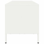 vidaXL Dulap TV, alb, 135x39x43,5 cm, oțel laminat la rece vidaXL Dulap TV, alb, 135x39x43,5 cm, oțel laminat la rece