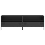 vidaXL Dulap TV, negru, 135x39x43,5 cm, oțel laminat la rece