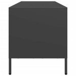 vidaXL Dulap TV, negru, 135x39x43,5 cm, oțel laminat la rece