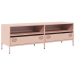 vidaXL Dulap TV, roz, 135x39x43,5 cm, oțel laminat la rece vidaXL Dulap TV, roz, 135x39x43,5 cm, oțel laminat la rece