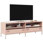 vidaXL Dulap TV, roz, 135x39x43,5 cm, oțel laminat la rece vidaXL Dulap TV, roz, 135x39x43,5 cm, oțel laminat la rece