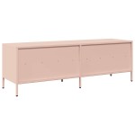 vidaXL Dulap TV, roz, 135x39x43,5 cm, oțel laminat la rece vidaXL Dulap TV, roz, 135x39x43,5 cm, oțel laminat la rece