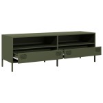 vidaXL Dulap TV, verde măsliniu, 135x39x43,5 cm, oțel laminat la rece vidaXL Dulap TV, verde măsliniu, 135x39x43,5 cm, oțel laminat la rece