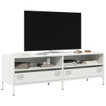 vidaXL Dulap TV, alb, 135x39x43,5 cm, oțel laminat la rece vidaXL Dulap TV, alb, 135x39x43,5 cm, oțel laminat la rece