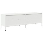vidaXL Dulap TV, alb, 135x39x43,5 cm, oțel laminat la rece vidaXL Dulap TV, alb, 135x39x43,5 cm, oțel laminat la rece