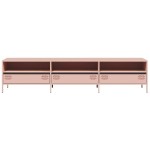 vidaXL Dulap TV, roz, 202x39x43,5 cm, oțel laminat la rece vidaXL Dulap TV, roz, 202x39x43,5 cm, oțel laminat la rece