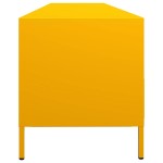 vidaXL Dulap TV, galben muștar, 202x39x43,5 cm, oțel laminat la rece