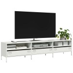 vidaXL Dulap TV, alb, 202x39x43,5 cm, oțel laminat la rece vidaXL Dulap TV, alb, 202x39x43,5 cm, oțel laminat la rece