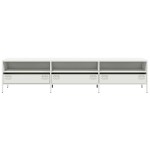 vidaXL Dulap TV, alb, 202x39x43,5 cm, oțel laminat la rece vidaXL Dulap TV, alb, 202x39x43,5 cm, oțel laminat la rece