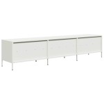 vidaXL Dulap TV, alb, 202x39x43,5 cm, oțel laminat la rece vidaXL Dulap TV, alb, 202x39x43,5 cm, oțel laminat la rece