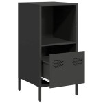 vidaXL Dulap, negru, 35x39x73,5 cm, oțel laminat la rece