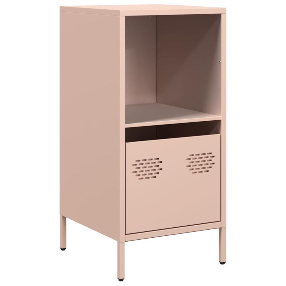 vidaXL Dulap, roz, 35x39x73,5 cm, oțel laminat la rece