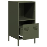 vidaXL Dulap, verde măsliniu, 35x39x73,5 cm, oțel laminat la rece vidaXL Dulap, verde măsliniu, 35x39x73,5 cm, oțel laminat la rece
