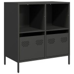 vidaXL Dulap, negru, 68x39x73,5 cm, oțel laminat la rece