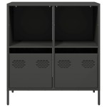 vidaXL Dulap, negru, 68x39x73,5 cm, oțel laminat la rece