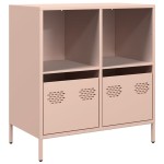 vidaXL Dulap, roz, 68x39x73,5 cm, oțel laminat la rece