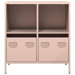 vidaXL Dulap, roz, 68x39x73,5 cm, oțel laminat la rece