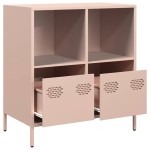 vidaXL Dulap, roz, 68x39x73,5 cm, oțel laminat la rece
