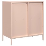 vidaXL Dulap, roz, 68x39x73,5 cm, oțel laminat la rece