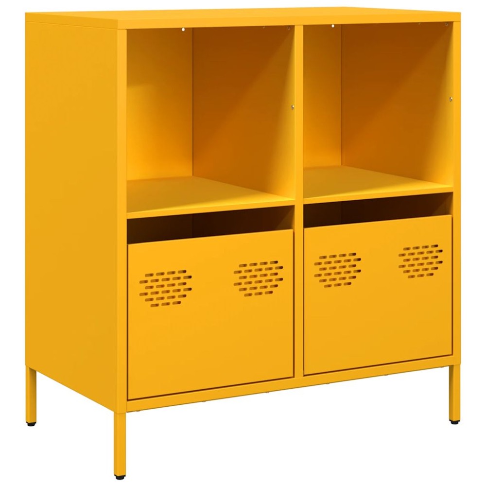 vidaXL Dulap, galben muștar, 68x39x73,5 cm, oțel laminat la rece
