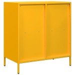 vidaXL Dulap, galben muștar, 68x39x73,5 cm, oțel laminat la rece vidaXL Dulap, galben muștar, 68x39x73,5 cm, oțel laminat la rece