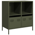 vidaXL Dulap, verde măsliniu, 68x39x73,5 cm, oțel laminat la rece