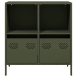 vidaXL Dulap, verde măsliniu, 68x39x73,5 cm, oțel laminat la rece