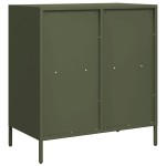vidaXL Dulap, verde măsliniu, 68x39x73,5 cm, oțel laminat la rece