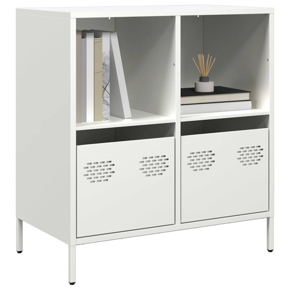 vidaXL Dulap, alb, 68x39x73,5 cm, oțel laminat la rece