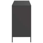 vidaXL Dulap, negru, 101,5x39x73,5 cm, oțel laminat la rece