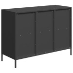 vidaXL Dulap, negru, 101,5x39x73,5 cm, oțel laminat la rece