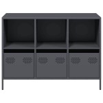 vidaXL Dulap, antracit, 101,5x39x73,5 cm, oțel laminat la rece