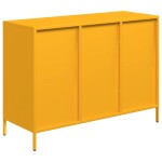 vidaXL Dulap, galben muștar, 101,5x39x73,5 cm, oțel laminat la rece