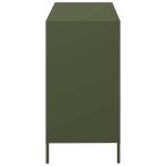 vidaXL Dulap, verde măsliniu, 101,5x39x73,5 cm, oțel laminat la rece