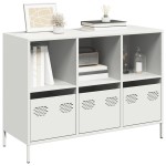 vidaXL Dulap, alb, 101,5x39x73,5 cm, oțel laminat la rece