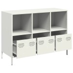 vidaXL Dulap, alb, 101,5x39x73,5 cm, oțel laminat la rece