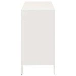 vidaXL Dulap, alb, 101,5x39x73,5 cm, oțel laminat la rece