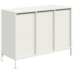 vidaXL Dulap, alb, 101,5x39x73,5 cm, oțel laminat la rece