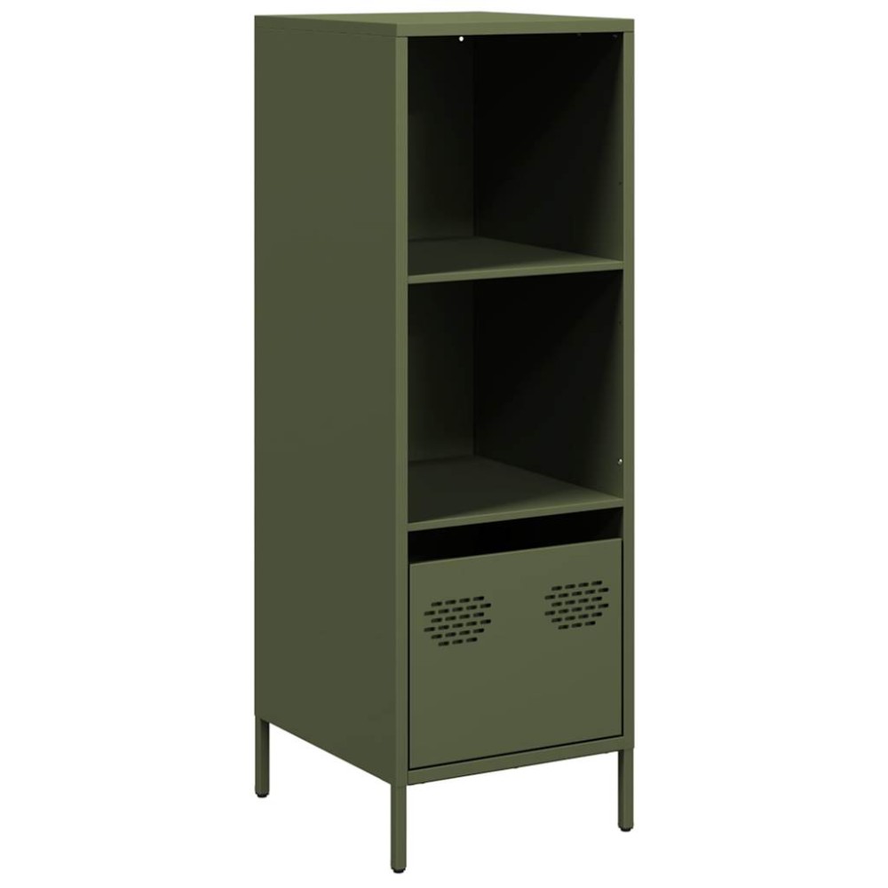 vidaXL Dulap înalt verde măslină 35x39x103,5 cm oțel