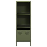vidaXL Dulap înalt verde măslină 35x39x103,5 cm oțel vidaXL Dulap înalt verde măslină 35x39x103,5 cm oțel