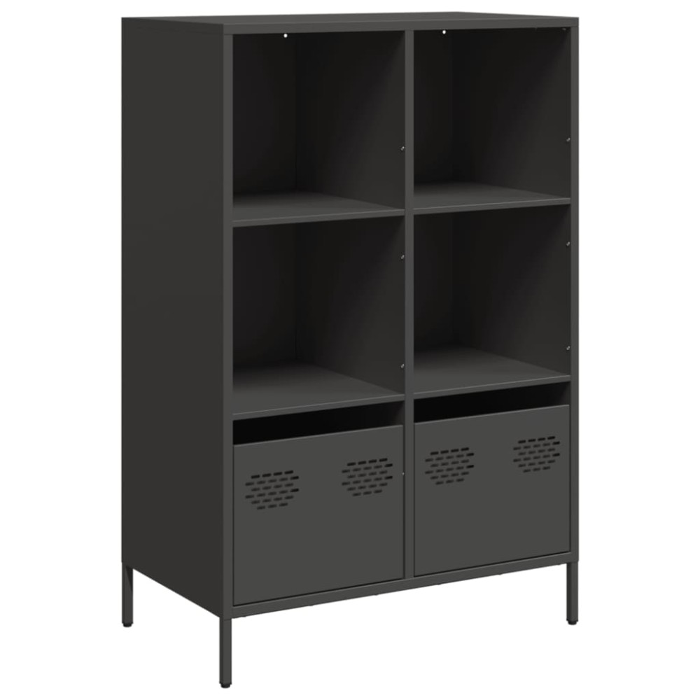 vidaXL Dulap înalt, negru, 68x39x103,5 cm, oțel