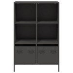 vidaXL Dulap înalt, negru, 68x39x103,5 cm, oțel