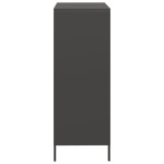 vidaXL Dulap înalt, negru, 68x39x103,5 cm, oțel