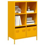vidaXL Dulap înalt, galben muștar, 68x39x103,5 cm, oțel vidaXL Dulap înalt, galben muștar, 68x39x103,5 cm, oțel