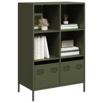 vidaXL Dulap înalt, verde măsliniu, 68x39x103,5 cm, oțel vidaXL Dulap înalt, verde măsliniu, 68x39x103,5 cm, oțel