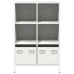 vidaXL Dulap înalt, alb, 68x39x103,5 cm, oțel vidaXL Dulap înalt, alb, 68x39x103,5 cm, oțel