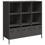 vidaXL Dulap înalt, negru, 101,5x39x103,5 cm, oțel